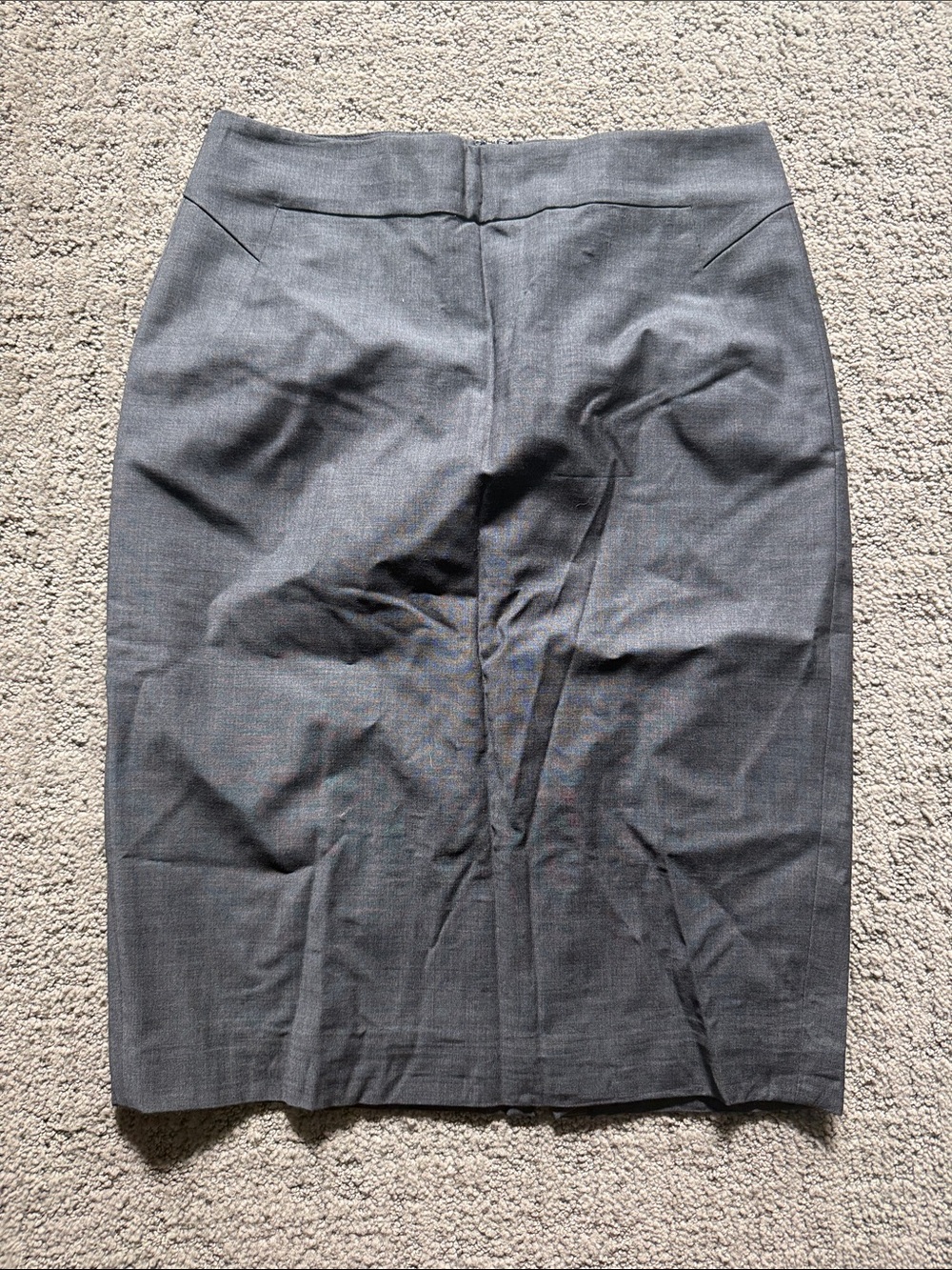 Ann Taylor Charcoal Gray Pencil Skirt